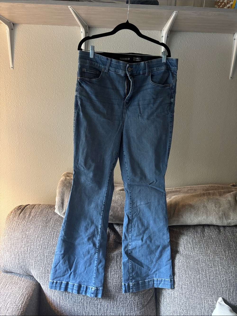 torrid Classic Medium Blue Flare Jeans